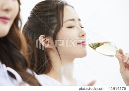 暑假，假期，年輕的女人 41914376