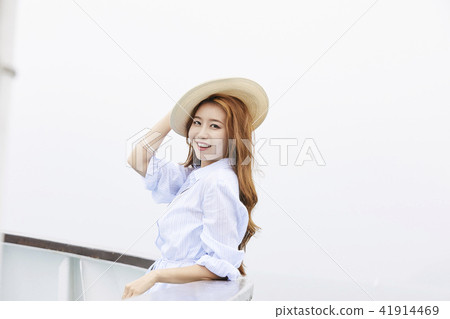 暑假，旅遊，度假，年輕女子 41914469