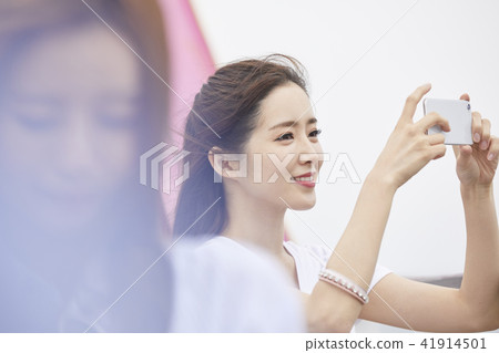 Summer vacation, travel, vacation, young woman Summer vacation, travel, vacation, young woman 41914501