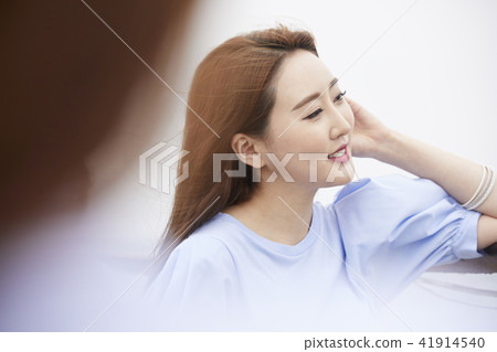 Summer vacation, travel, vacation, young woman 41914540