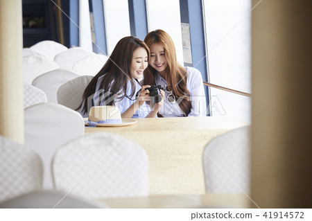 暑假，旅遊，度假，年輕女子 41914572