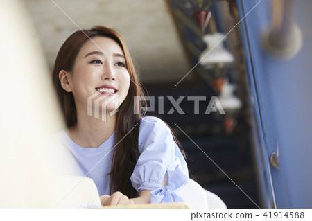 暑假，旅遊，度假，年輕女子 41914588