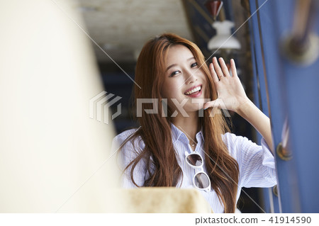 暑假,旅遊,度假,年輕女子 暑假,旅遊,度假,年輕女子 41914590