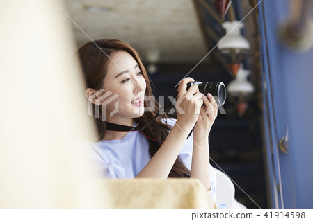 Summer vacation, travel, vacation, young woman Summer vacation, travel, vacation, young woman 41914598