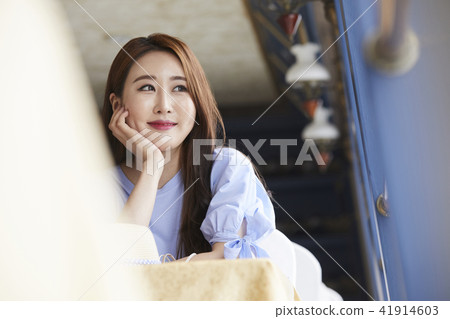 暑假,旅遊,度假,年輕女子 暑假,旅遊,度假,年輕女子 41914603