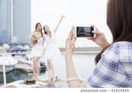 暑假,假期,朋友,年輕女子 暑假,假期,朋友,年輕女子 41914844