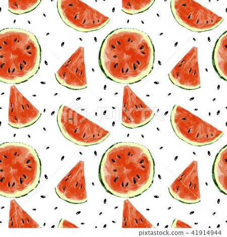 Seamless summer watermelon abstract pattern - Stock Illustration ...
