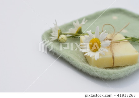 Chamomile flowers and soap Chamomile flowers and soap 41915263