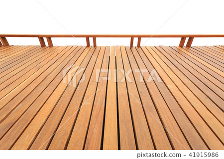 Wooden decking and flooring isolated on white background Wooden decking and flooring isolated on white background 41915986
