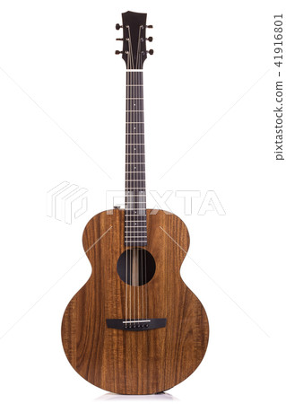New brown guitar isolated on white New brown guitar isolated on white 41916801