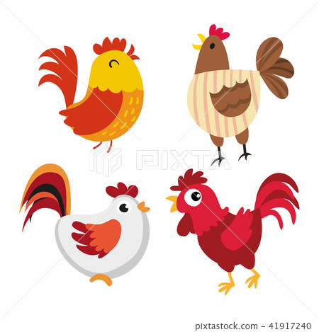 chicken character vector design 41917240