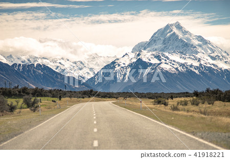 Scenery road or street travel to Mountains Scenery road or street travel to Mountains 41918221