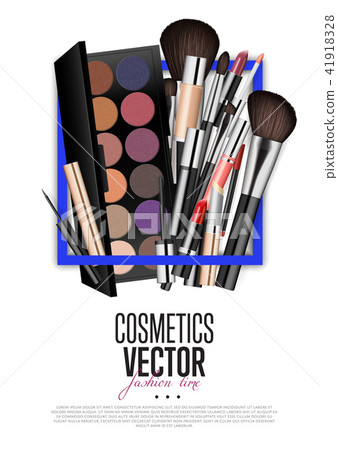 Professional Fashion Makeup Realism Colorful Stock