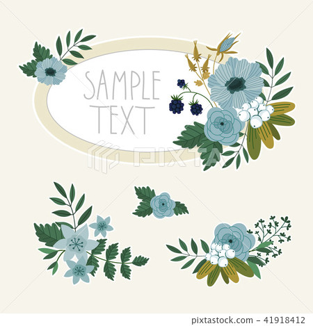 Bitmap flowers collection 41918412