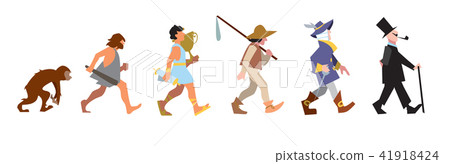 Abstract illustration of evolution 41918424