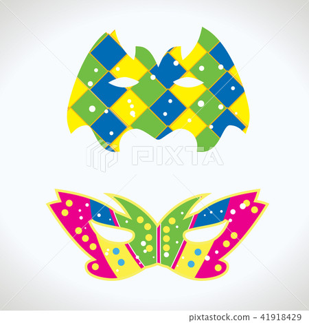 Carnival mask bitmap isolated Carnival mask bitmap isolated 41918429