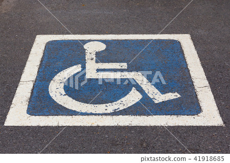 Disabled Parking sign at parking lot. 41918685