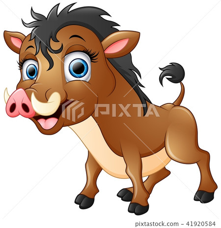 Happy cartoon warthog Happy cartoon warthog 41920584