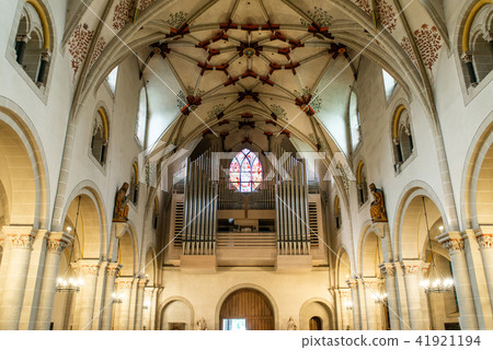 interior the roof of Basilica of St. Castor oldest church in Koblenz German state of Rhineland 41921194