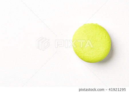 green macaroon isolated on white green macaroon isolated on white 41921295