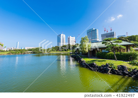 Hama Rikyu Imperial Garden Shio's Pond和Nakajima's Oshaya Hama Rikyu Imperial Garden Shio's Pond和Nakajima's Oshaya 41922497