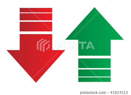 Simple up and down arrows.-插圖素材 [41923513] - PIXTA圖庫