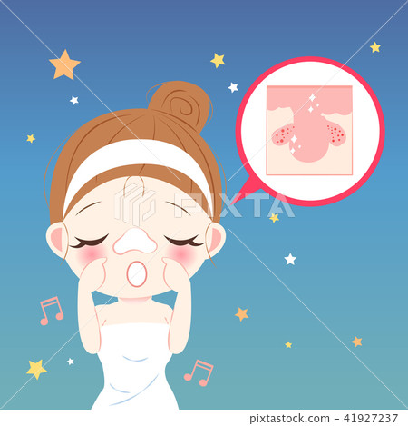 woman with nose mask 41927237