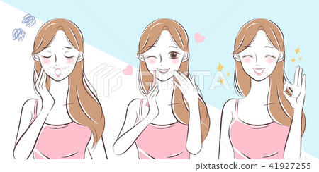 woman with beard problem 41927255