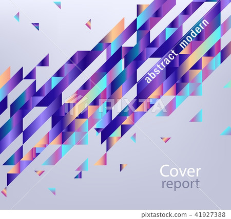 Vector trendy vibrant gradient report cover 41927388