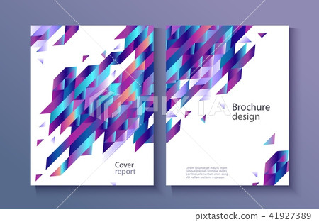 Vector trendy vibrant gradient report cover Vector trendy vibrant gradient report cover 41927389