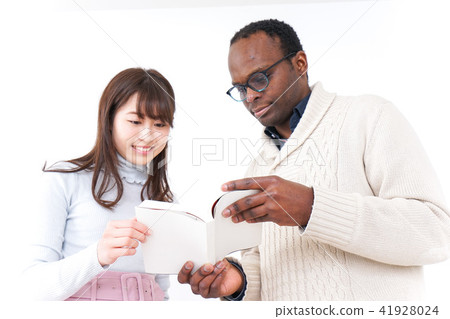 A woman giving directions A woman giving directions 41928024
