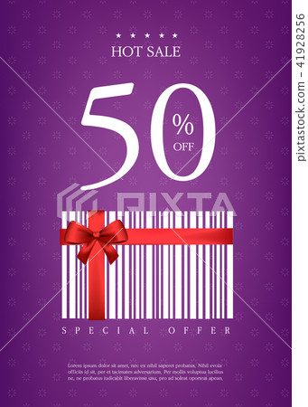 條形碼購物彈出窗口 41928256