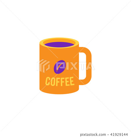 Cup of coffee - mug with hot invigorating drink for breakfast or coffee break. Cup of coffee - mug with hot invigorating drink for breakfast or coffee break. 41929144