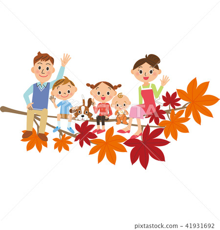 家庭坐秋葉 家庭坐秋葉 41931692