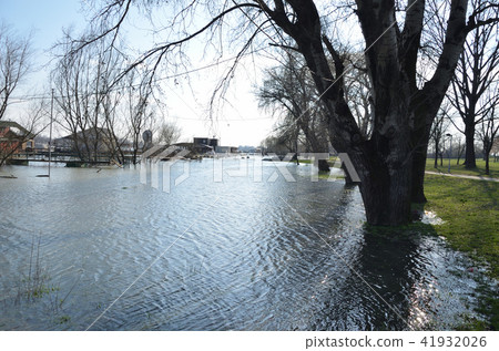 River water in a flood 41932026