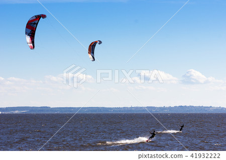 Kiteboarding at the gulf of finland 41932222