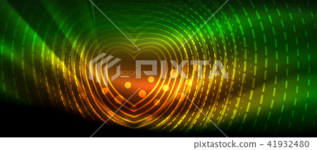 Neon glowing wave, magic energy and light motion background. Wallpaper template, hi-tech future Neon glowing wave, magic energy and light motion background. Wallpaper template, hi-tech future 41932480