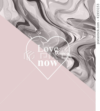 Luxurious card with stone pattern. Marble texture 41933153