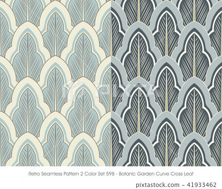 Retro Seamless Pattern 2 color set background - Stock Illustration ...
