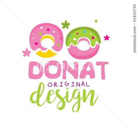 Donut original logo design, emblem for confectionery, restaurant, bar, cafe, menu, sweet shop vector Donut original logo design, emblem for confectionery, restaurant, bar, cafe, menu, sweet shop vector 41933738