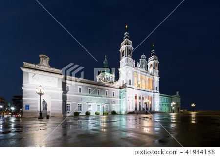 La Almudena Cathedral at Madrid, Spain. 41934138