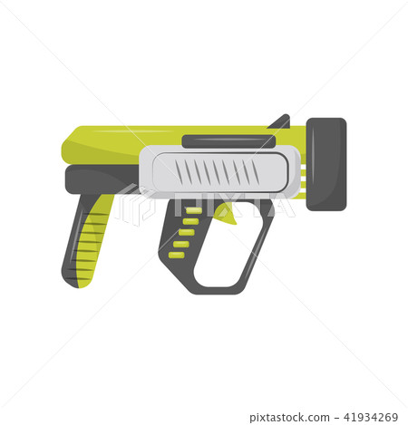 Toy handgun, child pistol vector Illustration isolated on a white background Toy handgun, child pistol vector Illustration isolated on a white background 41934269