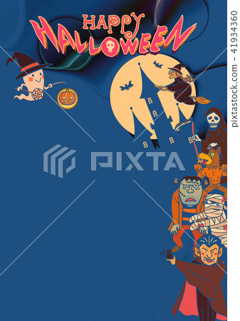 Halloween background material 41934360