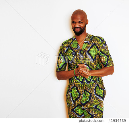 portrait of young handsome african man wearing bright green nati portrait of young handsome african man wearing bright green nati 41934589