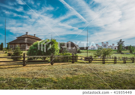 Rural houses on beautiful landscape. Rural houses on beautiful landscape. 41935449