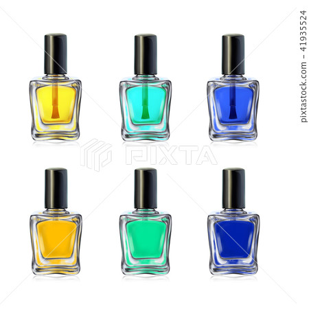 Nail polish bottles on white background vector illustration 41935524