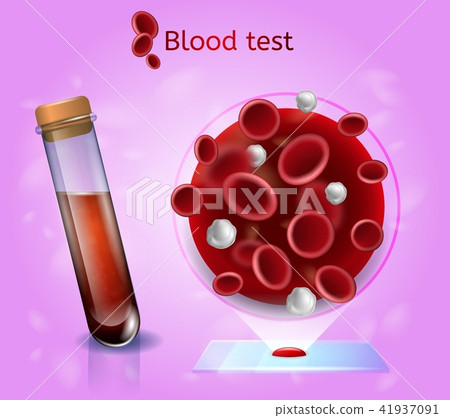Laboratory Blood Test Realistic Vector Concept - Stock Illustration ...