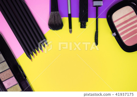 flat lay cosmetic makeup accessories flat lay cosmetic makeup accessories 41937175