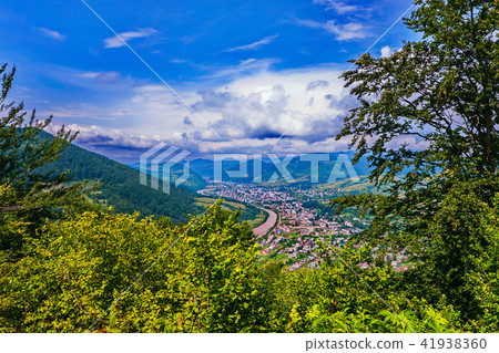Magnificent landscape of the mountain valley with 41938360