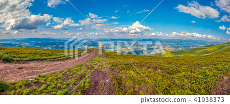 Magnificent panorama of the mountains stretching t Magnificent panorama of the mountains stretching t 41938373